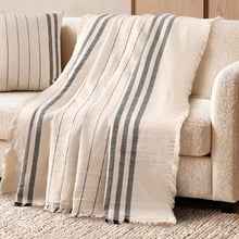 Zabrie Yarn-Dyed Cotton Jacquard Blanket